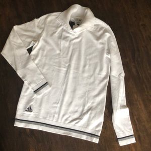 NWT Adidas white knit top